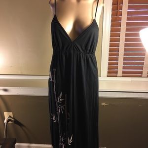 NWT Lucky Spring Summer Black Bamboo Dress
